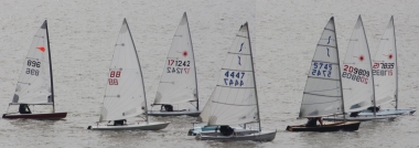 The leading competitors at the start of the final Gunfleet Spring Series race