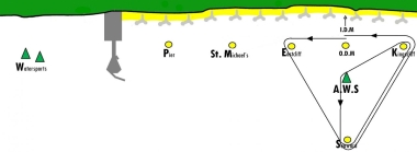 The course for the Tee Dee Challenge Cup 