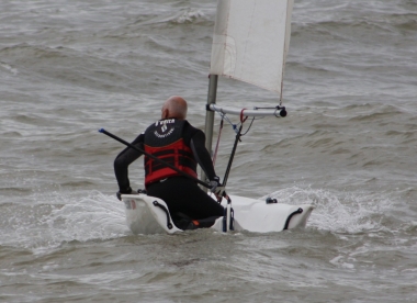 Simon Kedge heads out to the start line