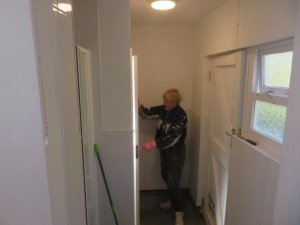 Yvonne gets the changing rooms up to scratch