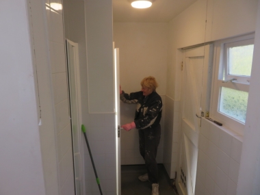 Yvonne gets the changing rooms up to scratch