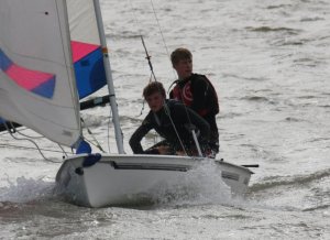 Tom and Ed Philpot take second place in the 405 fleet