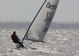 Dave Ingle heads out to sea in his RS Aero