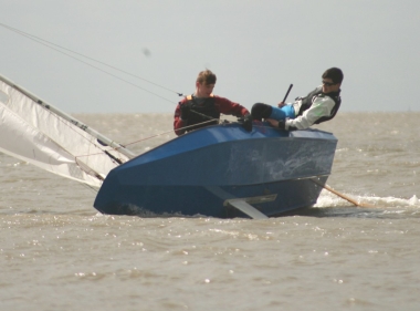 Beyond the point of no return - Jack and Elliot Berry push their Fireball just a little too hard in the race for the Jubilee Trophy