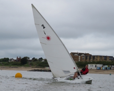 Brian Allen catches a gust at the end of the second lap