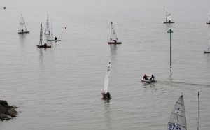 As the boats head onto the water for Class Points it looks like more of a drift
