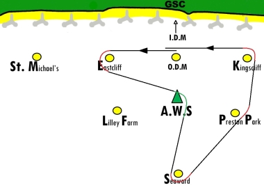 Wednesday evening's course for the first in the Tony Chadd Series of races