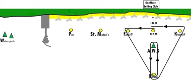 A small course to suit the light airs for Spring Series 4