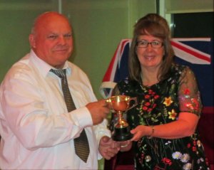 The last award of the evening - the Getlemen's Merit Trophy was deservedly won by Vice Commodore Dave Fowell