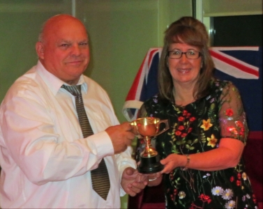 The last award of the evening - the Getlemen's Merit Trophy was deservedly won by Vice Commodore Dave Fowell