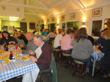 The Fitting-Out Supper in full swing