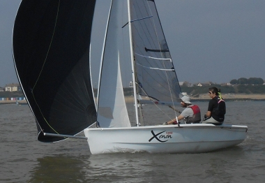 Clare and Michael flew their spinnaker whenever they could