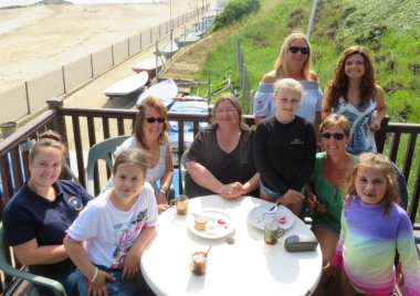 The end of a perfect afternoon for the Ladies Who Launch - scones, jam and cream....Nice