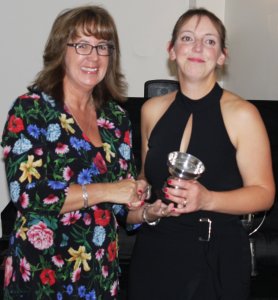 The Ladies Merit Trophy went to Shelley Smith for her hard work at the Club