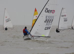 Lively conditions greet the competitors to the race for the Ken Potts Pursuit Trophy