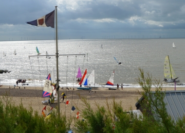 a colourful sight as craft prepare for the Gunfleet Regatta