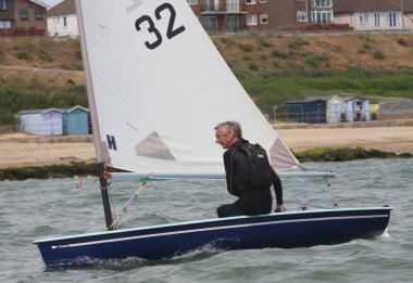 Peter Downer, who was second in the RNLI Race and went on to win the Comet class race in the afternoon