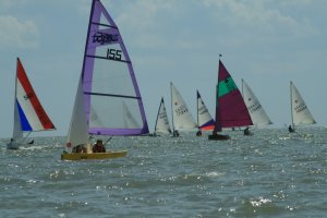Close racing takes place on Regatta Day 2011