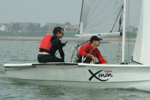 Visiting Xenon, sailed by Richard Wright and Mark Thomas win the RNLI Charity Shield