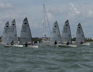 The first race of the second day gets underway
