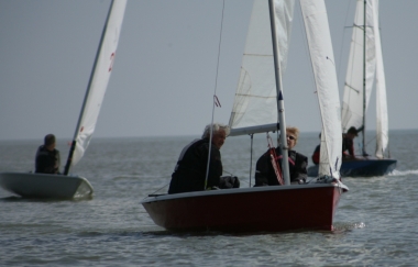 Andy Dunnett and Nadia MacDonald in their RS 200